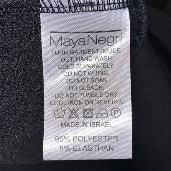 MAYA NEGRI Black Dress With Tie At Waist - Picture 7 of 11